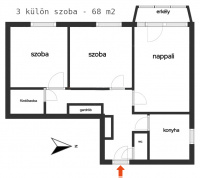 Béke utca 15. 
45MFt - 68 m2 eladó panel lakás Kaposvár 