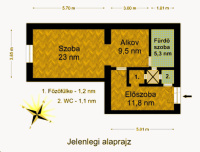 Felső erdősor&nbsp;
57MFt - 51 m2&nbsp;eladó tégla lakás Budapest 6. kerület