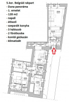 Belgrád rakpart 
199MFt - 121 m2 eladó lakás Budapest 5. kerület