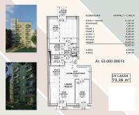 Tolnai Lajos utca 
63.6MFt - 73 m2 eladó Új építésű lakás Budapest 8. kerület